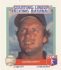 1988 Parker Brothers Starting Lineup Talking Baseball All-Stars #19 George Brett Front