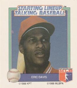 1988 Parker Brothers Starting Lineup Talking Baseball All-Stars #20 Eric Davis Front