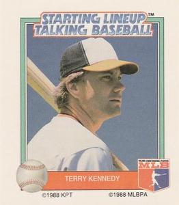 1988 Parker Brothers Starting Lineup Talking Baseball All-Stars #11 Terry Kennedy Front
