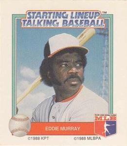 1988 Parker Brothers Starting Lineup Talking Baseball All-Stars #13 Eddie Murray Front