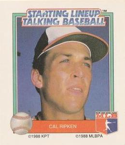 1988 Parker Brothers Starting Lineup Talking Baseball All-Stars #16 Cal Ripken Front