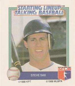 1988 Parker Brothers Starting Lineup Talking Baseball All-Stars #12 Steve Sax Front