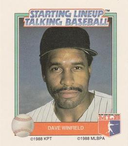1988 Parker Brothers Starting Lineup Talking Baseball All-Stars #24 Dave Winfield Front