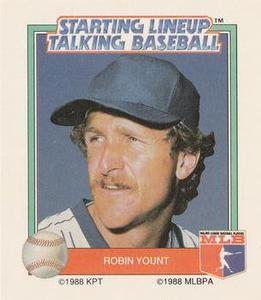 1988 Parker Brothers Starting Lineup Talking Baseball All-Stars #26 Robin Yount Front