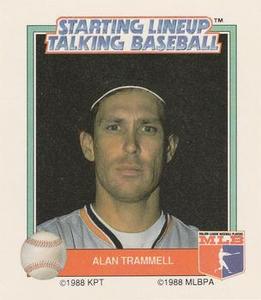 1988 Parker Brothers Starting Lineup Talking Baseball All-Stars #20 Alan Trammell Front