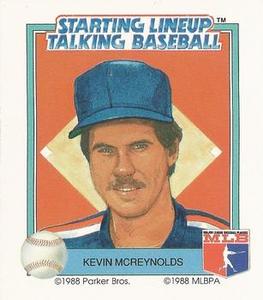 1988 Parker Bros. Starting Lineup Talking Baseball New York Mets #22 Kevin McReynolds Front