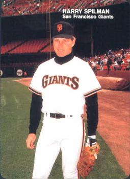 1988 Mother's Cookies San Francisco Giants #16 Harry Spilman Front