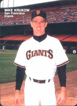 1988 Mother's Cookies San Francisco Giants #6 Mike Krukow Front