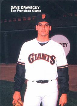 1988 Mother's Cookies San Francisco Giants #9 Dave Dravecky Front