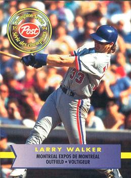 1994 Post Canada Champion Series #8 Larry Walker Front