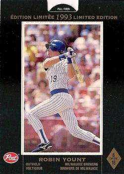 1993 Post Canada Limited Edition #6 Robin Yount Back