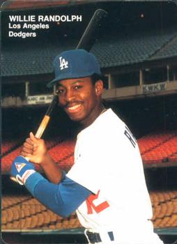 1989 Mother's Cookies Los Angeles Dodgers #10 Willie Randolph Front