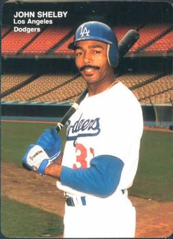 1989 Mother's Cookies Los Angeles Dodgers #14 John Shelby Front