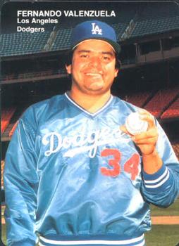 1989 Mother's Cookies Los Angeles Dodgers #4 Fernando Valenzuela Front