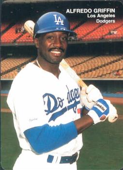 1989 Mother's Cookies Los Angeles Dodgers #7 Alfredo Griffin Front