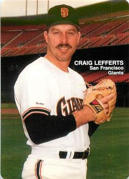 1989 Mother's Cookies San Francisco Giants #24 Craig Lefferts Front