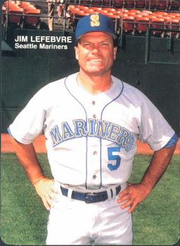 1989 Mother's Cookies Seattle Mariners #1 Jim Lefebvre Front