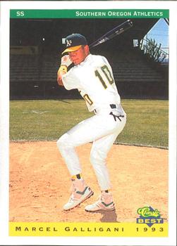 1993 Classic Best Southern Oregon A's #8 Marcel Galligani Front