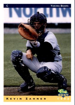 1993 Classic Best Yakima Bears #27 Kevin Zahner Front