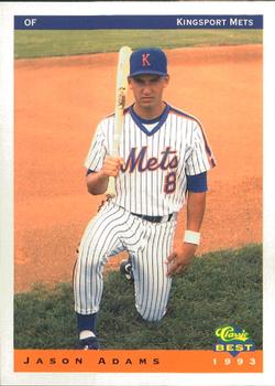 1993 Classic Best Kingsport Mets #2 Jason Adams Front