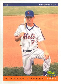 1993 Classic Best Kingsport Mets #15 Steve Lackey Front