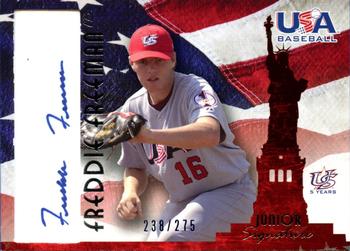 2006-07 USA Baseball Box Set  - Signatures Blue #A-36 Freddie Freeman Front