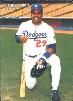 1990 Mother's Cookies Los Angeles Dodgers #18 Lenny Harris Front