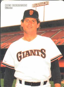 1990 Mother's Cookies San Francisco Giants #20 Don Robinson Front