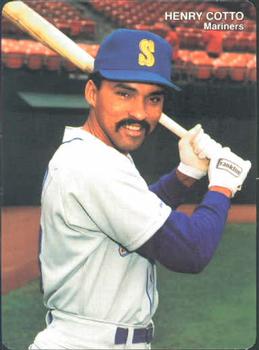 1990 Mother's Cookies Seattle Mariners #9 Henry Cotto Front