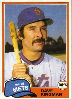 1981 Topps Traded #781 Dave Kingman Front