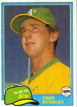 1981 Topps Traded #834 Fred Stanley Front