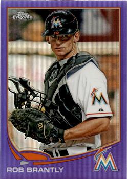 2013 Topps Chrome - Purple Refractors #27 Rob Brantly Front