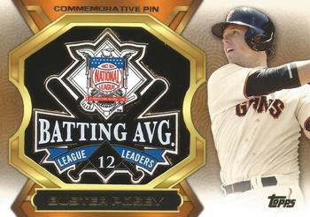 2013 Topps Update - League Leaders Pins #LLP-BP Buster Posey Front