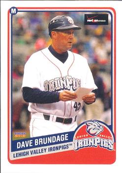 2013 Choice Lehigh Valley IronPigs Update #26 Dave Brundage Front