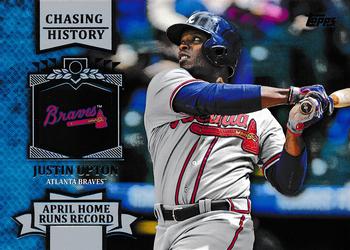 2013 Topps Update - Chasing History #CH-125 Justin Upton Front
