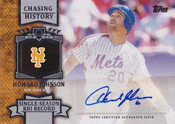 2013 Topps Update - Chasing History Autographs #CHA-HJ Howard Johnson Front