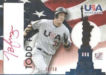 2006-07 USA Baseball Box Set  - Signatures Jersey Red #AJ-19 Todd Frazier Front
