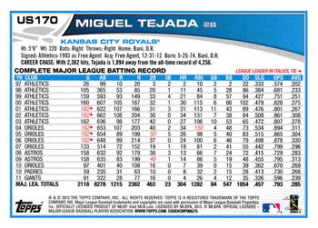 2013 Topps Update - Red #US170 Miguel Tejada Back