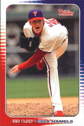 2010 Philadelphia Phillies Photocards 2nd Edition #14 Cole Hamels Front