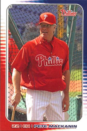 2010 Philadelphia Phillies Photocards 2nd Edition #22 Pete Mackanin Front