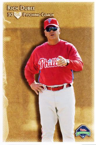 2008 Philadelphia Phillies Photocards #NNO Rich Dubee Front