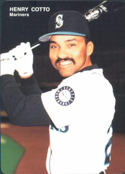 1993 Mother's Cookies Seattle Mariners #5 Henry Cotto Front