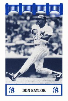 1992 The Wiz New York Yankees of the 80s #NNO Don Baylor Front