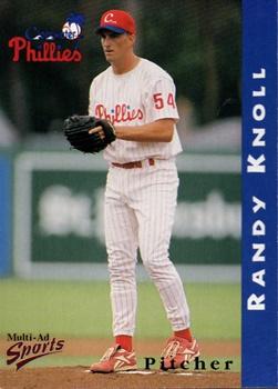 1998 Multi-Ad Clearwater Phillies #13 Randy Knoll Front