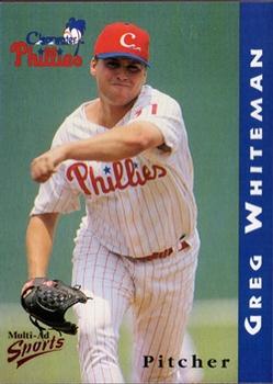 1998 Multi-Ad Clearwater Phillies #24 Greg Whiteman Front