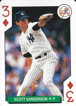 1991 U.S. Playing Card Co. Major League All-Stars Playing Cards - All-Stars Silver #3♦ Scott Sanderson Front