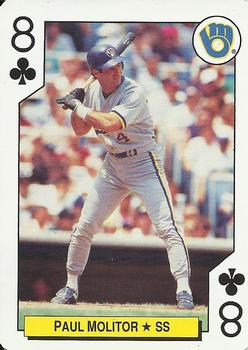 1992 Bicycle All-Stars Playing Cards #8♣ Paul Molitor Front