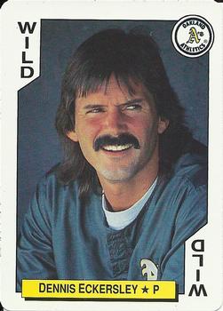 1992 Bicycle All-Stars Playing Cards #WILD Dennis Eckersley Front