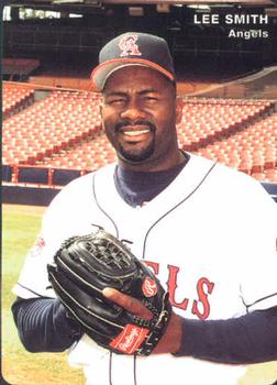 1995 Mother's Cookies California Angels #13 Lee Smith Front