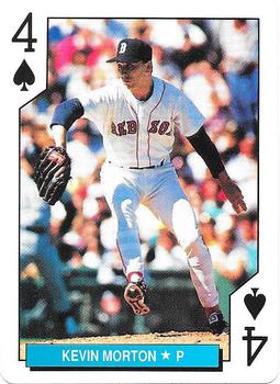 1992 U.S. Playing Card Co. Boston Red Sox Playing Cards #4♠ Kevin Morton Front